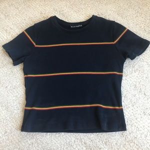Brandy Melville RARE striped baby tee!💕💕